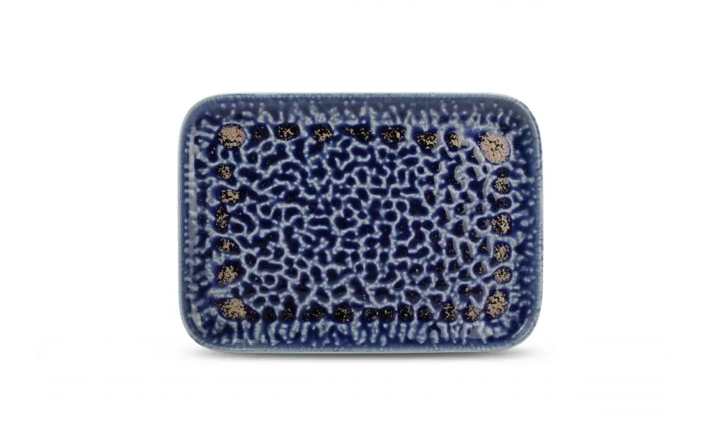 Plate 28x20cm cobalt Oxido