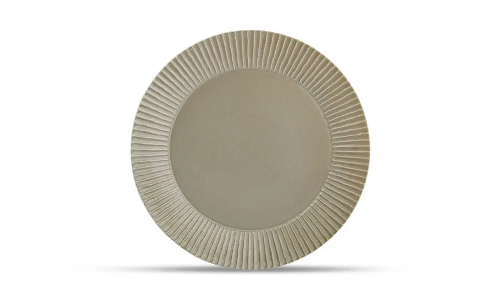 Plate 30,5cm sage green Aurora