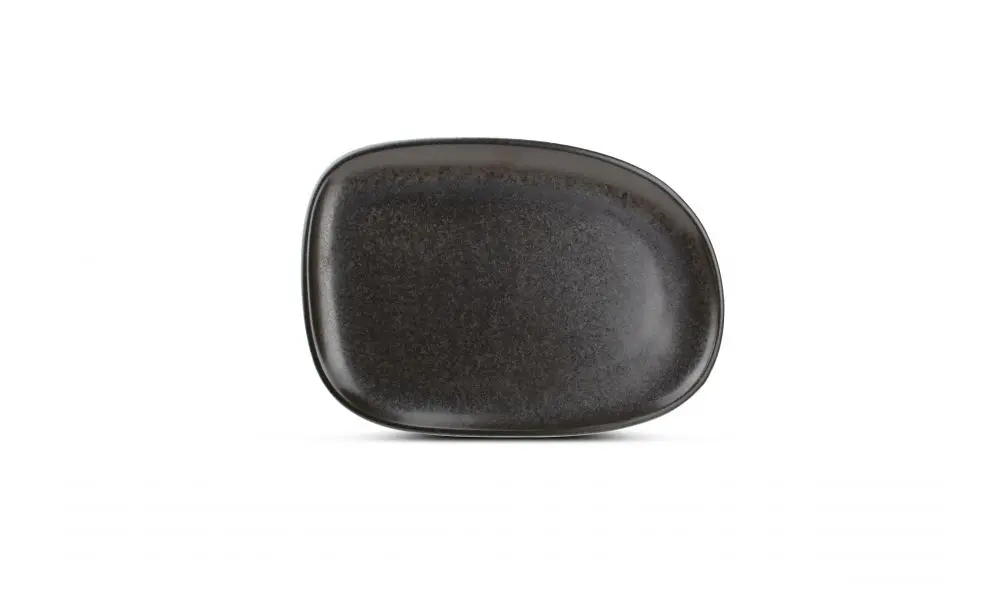 Plate 33x23cm black Ceres