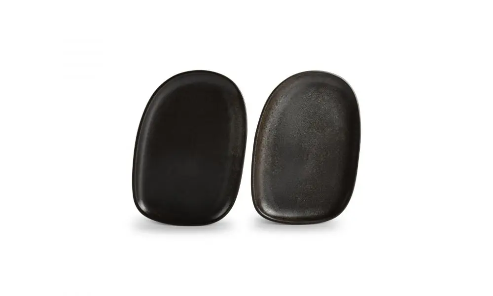 Plate 33x23cm black Ceres