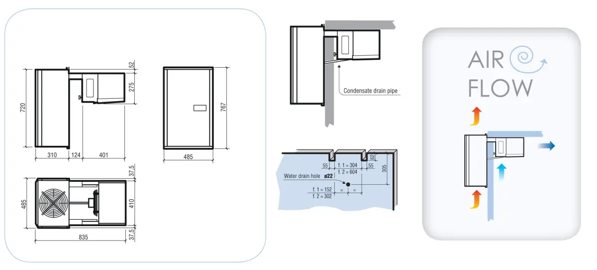 POSTIIVE WLL MOUNTED STRADDLE UNIT