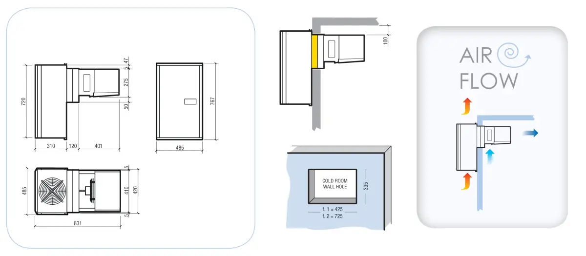 PROLINE POSITIVE WALL MOUNTED STRADDLE UNIT 49X84X77CM