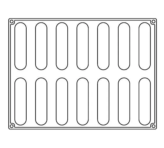 Pavoflex silicone mould pastel