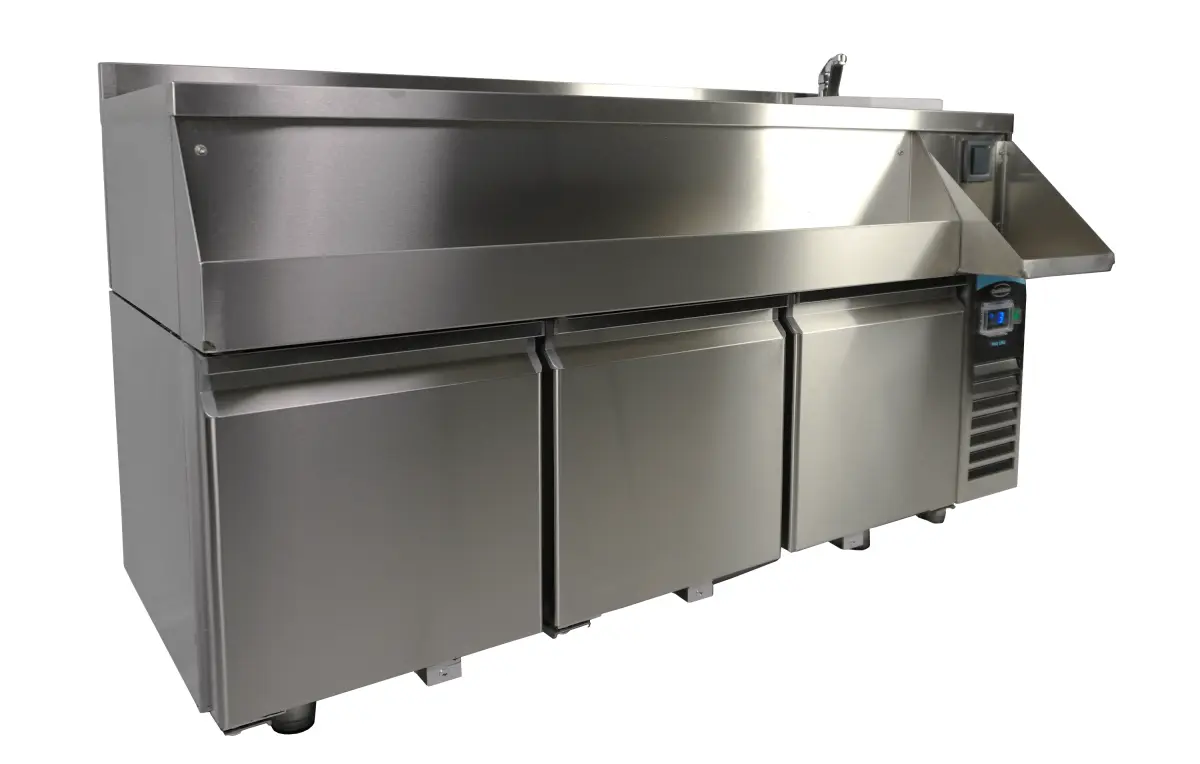 REFRIGERATED COUNTER 3 DOORS WITH COCKTAIL BAR STATION