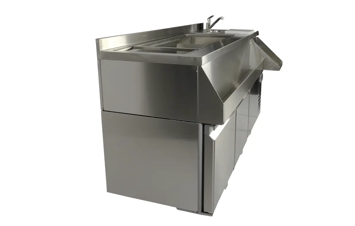REFRIGERATED COUNTER 3 DOORS WITH COCKTAIL BAR STATION