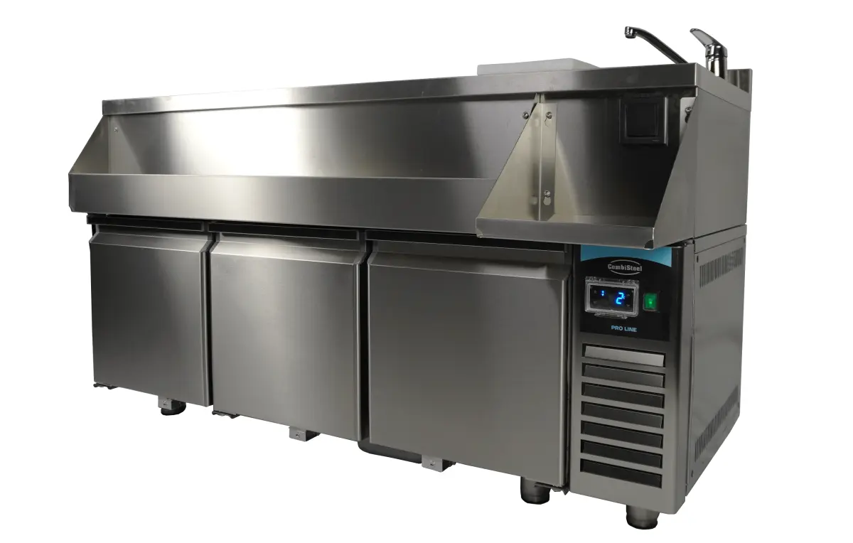 REFRIGERATED COUNTER 3 DOORS WITH COCKTAIL BAR STATION