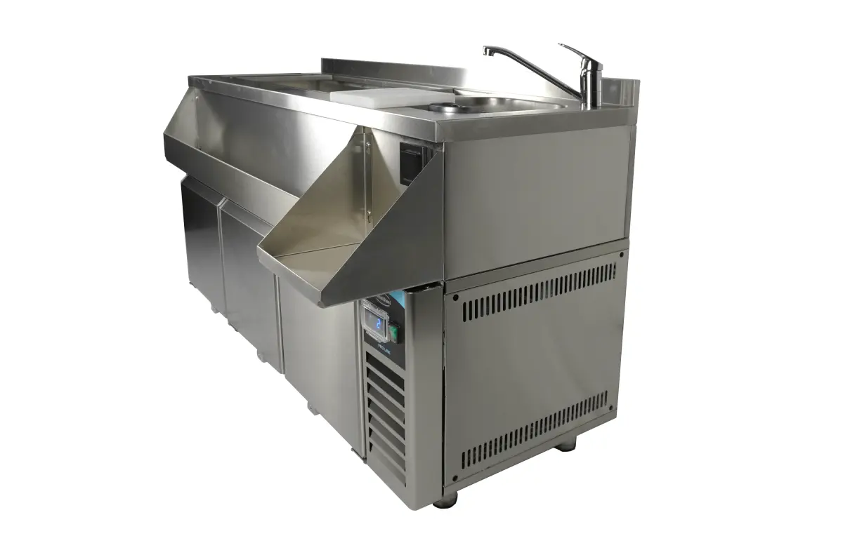 REFRIGERATED COUNTER 3 DOORS WITH COCKTAIL BAR STATION