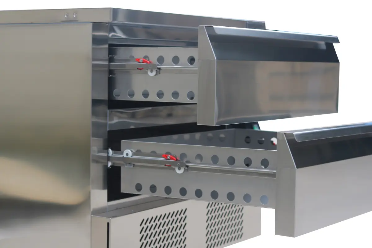 COMBISTEEL UNDEREQUIPMENT FRIDGE/FREEZER COUNTER 1 LARGE DRAWER - 123X70CM