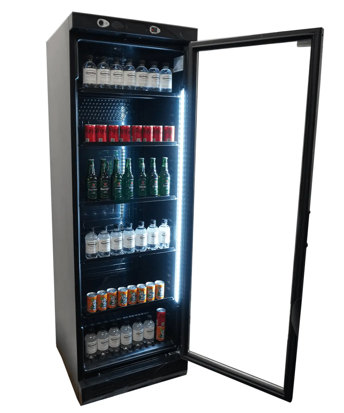 COMBISTEEL BLACK FRIDGE MERCHENDISER 59.5 X 65 X 185CM