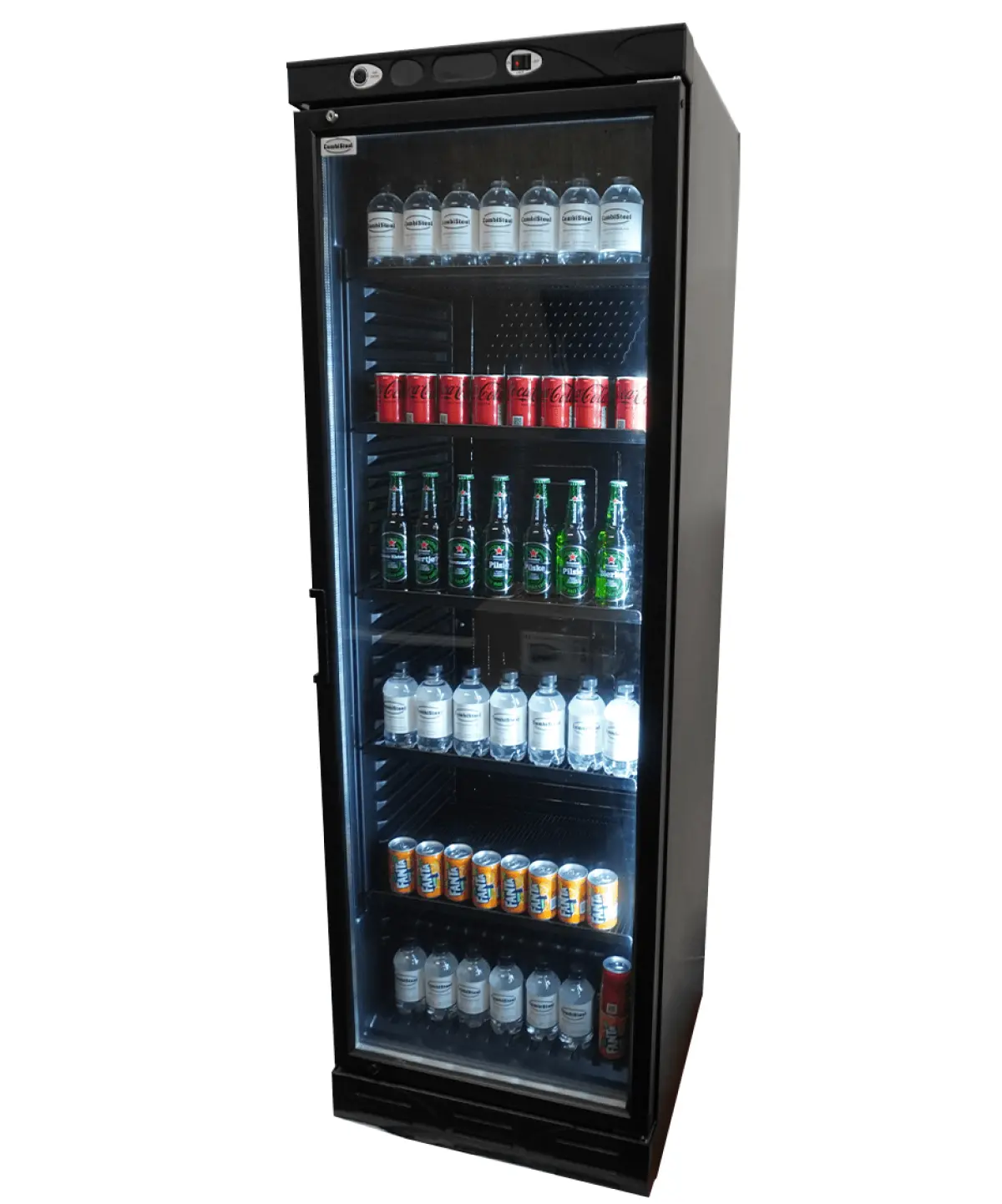 COMBISTEEL BLACK FRIDGE MERCHENDISER 59.5 X 65 X 185CM