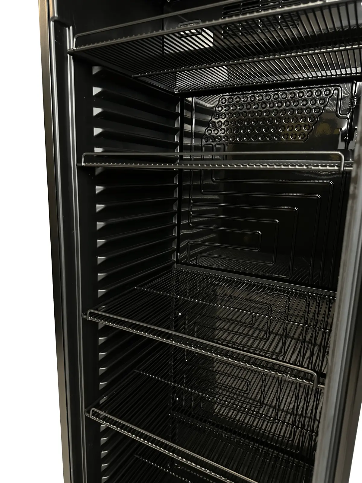 COMBISTEEL BLACK MERCH. FRIDGE 1 GLASS DOOR (BLACK INTERIOR + EXTERIOR