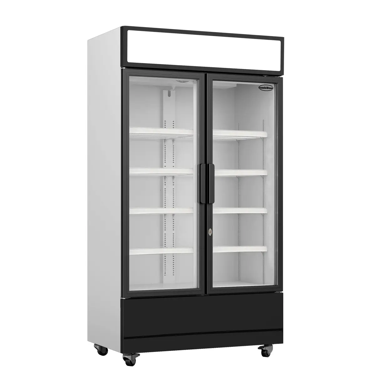 COMBISTEEL UPRIGHT MERCHANDISING FRIDGE 2 DOOR 112X61X197CM