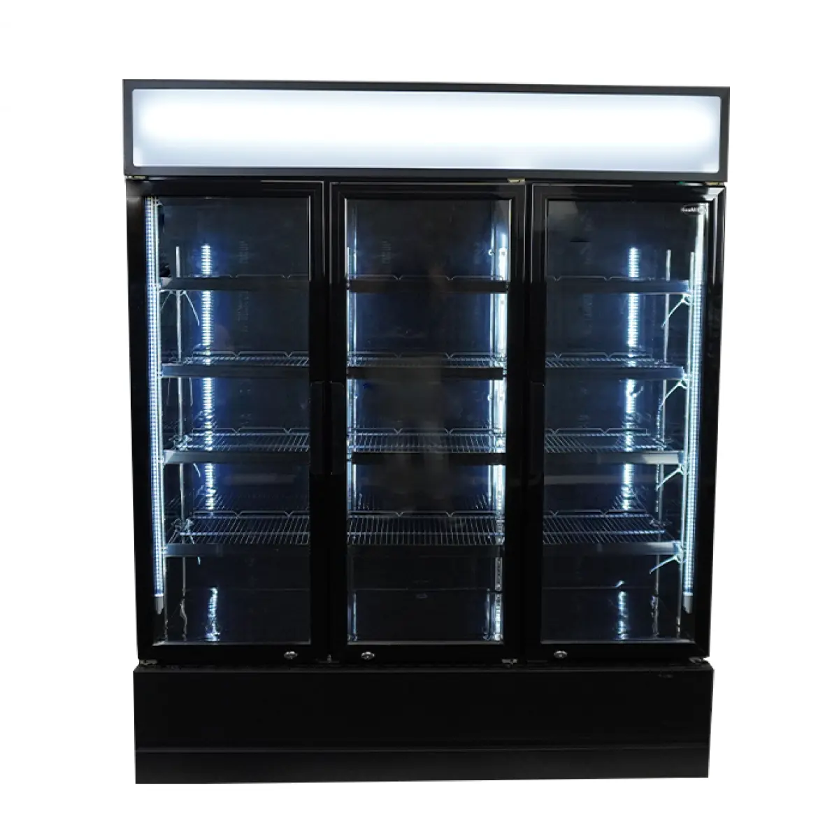 REFRIGERATOR 3 GLASS DOORS BLACK FCU-1200 BL