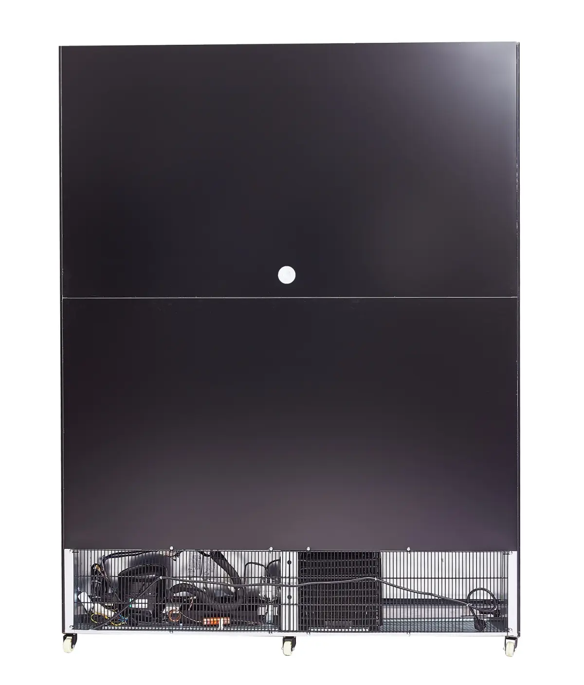 REFRIGERATOR 3 GLASS DOORS BLACK NAP-1200  *TRANSPORT ON REQUEST*