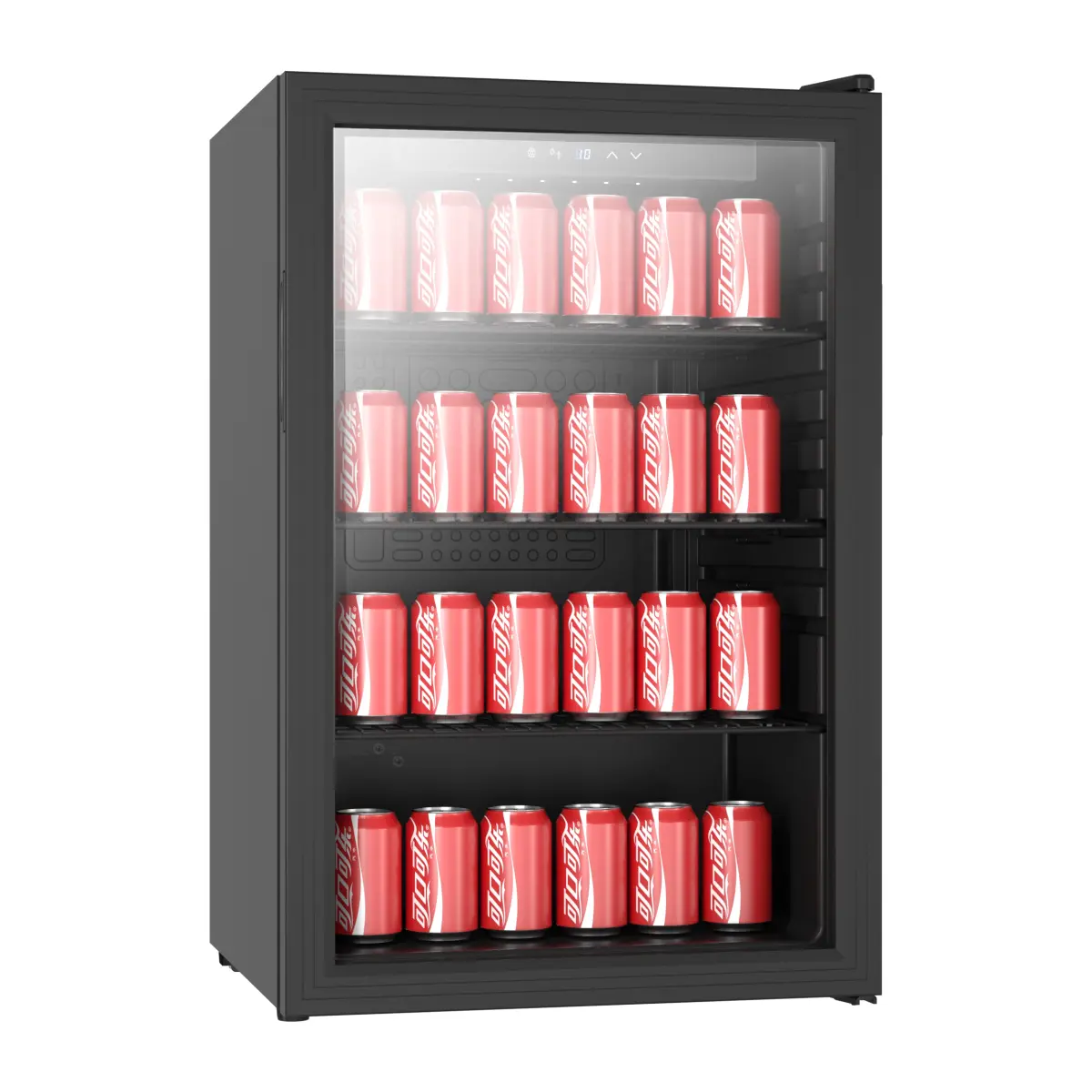 COMBISTEEL TABLETOP BLACK FRIDGE GLASS DOOR 54X54X85CM