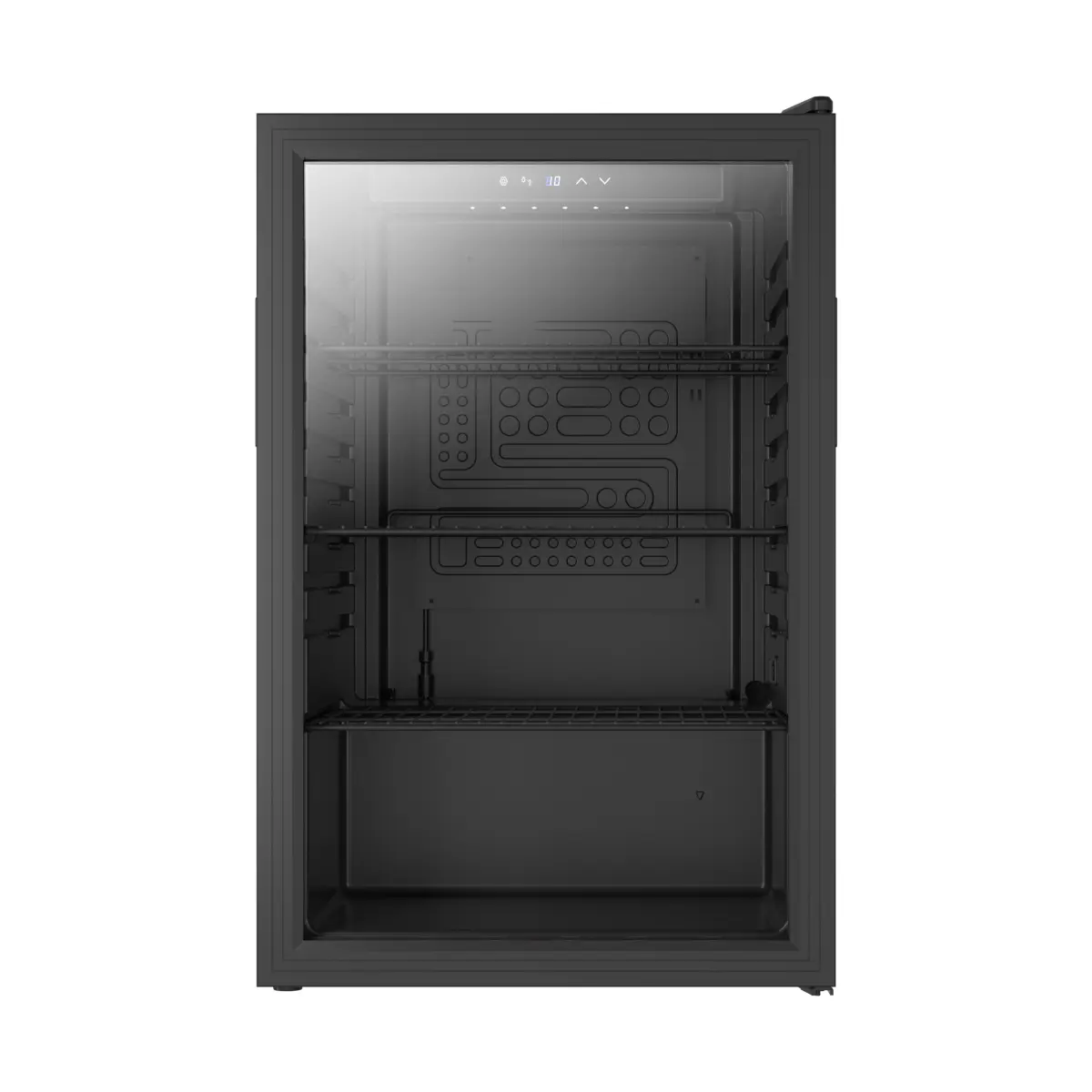 COMBISTEEL TABLETOP BLACK FRIDGE GLASS DOOR 54X54X85CM