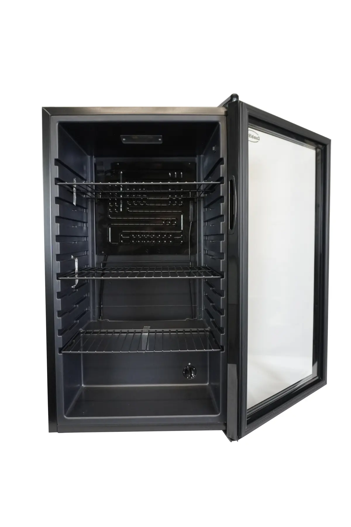COMBISTEEL SMALL FRIDGE + GLASS DOOR - BLACK FINISH