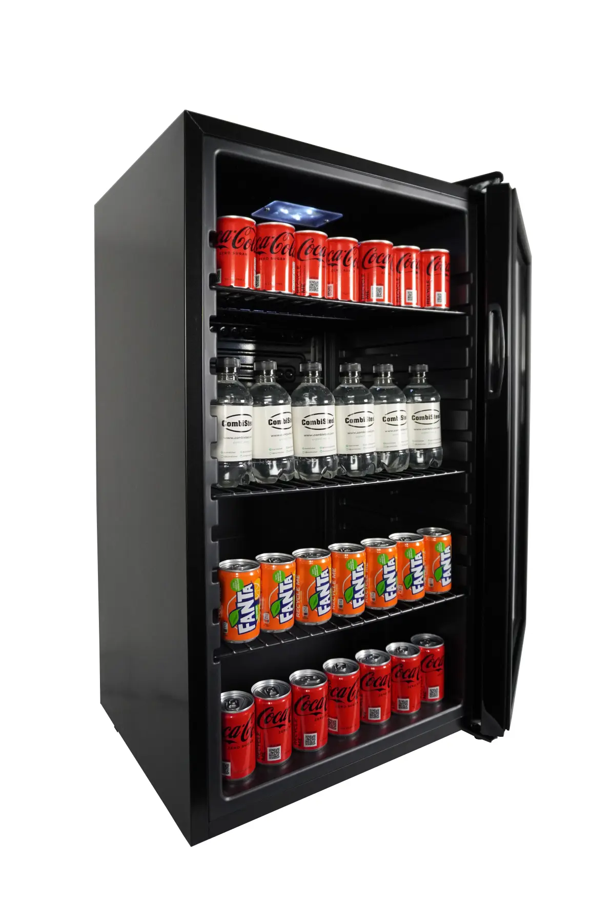 COMBISTEEL SMALL FRIDGE + GLASS DOOR - BLACK FINISH