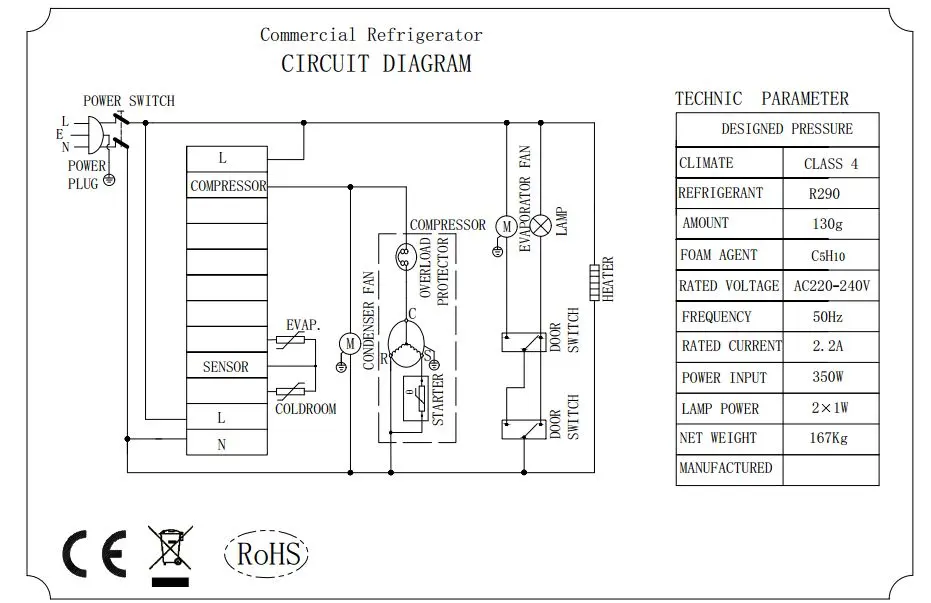 REFRIGERATOR SS 1200 LTR STATIC