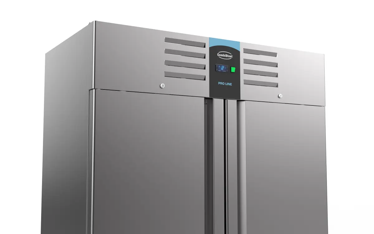 PROLINE S/STEEL UPRIGHT FRIDGE 2 DOOR 2/1 GN + TROPICAL COMPRESSOR + M