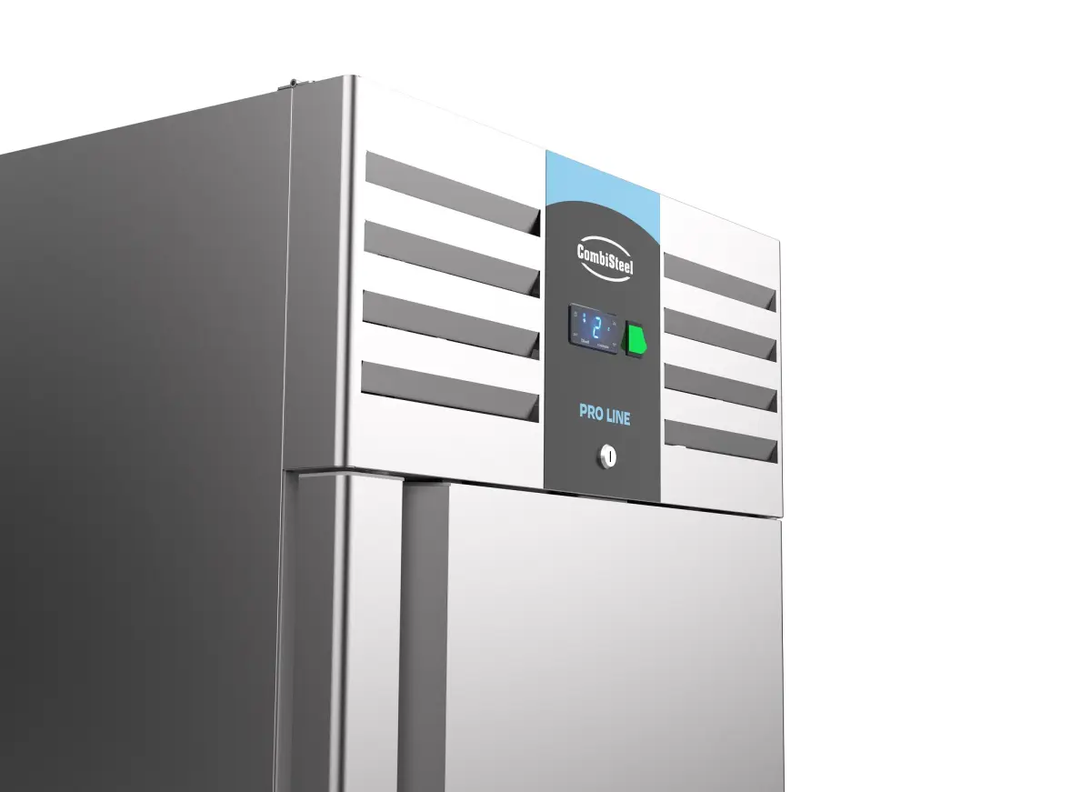 PROLINE S/STEEL UPRIGHT FRIDGE 1 DOOR 2/1 GN + TROPICAL COMPRESSOR + M