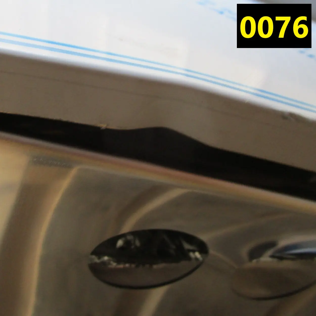 Gas range on static gas oven GN 2/1, 4 burners - DAMAGED