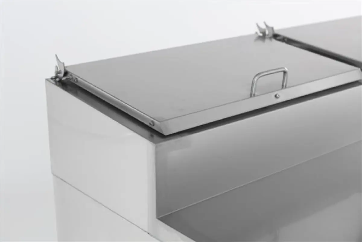 COMBISTEEL S/STEEL REFRIGERTRED COUNTER 2 DOOR + INTEGARTED SALADETTE 136X70CM