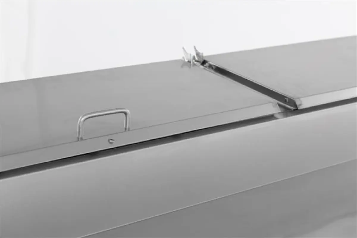 COMBISTEEL STANDARD LINE REFRIGERATED COUNTER 3 DOOR + INTEGATED SALADETTE - 180X70CM