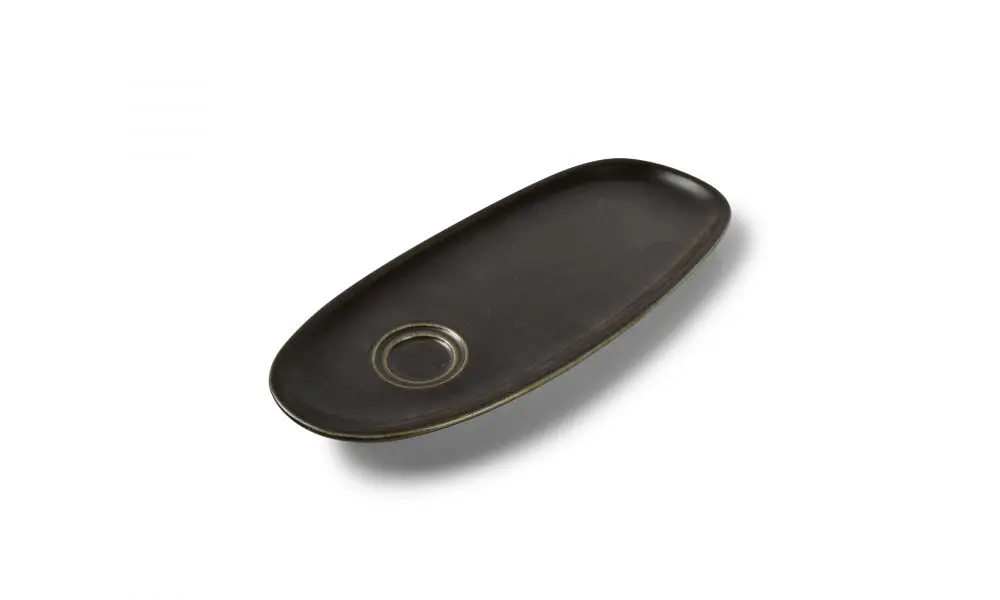 Saucer 35x15cm universal black Ceres