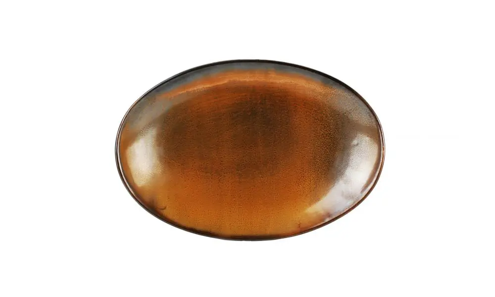 Serving dish 33x22,5xH4cm dark brown Escura