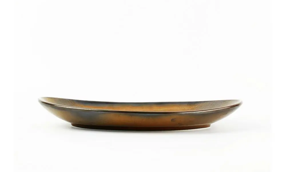 Serving dish 33x22,5xH4cm dark brown Escura