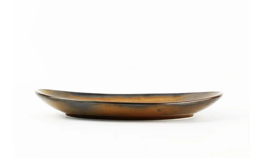 Serving dish 33x22,5xH4cm dark brown Escura