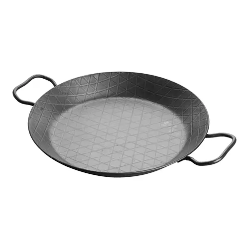 CAST IRON PAELLA PAN + HANDLES 28CM