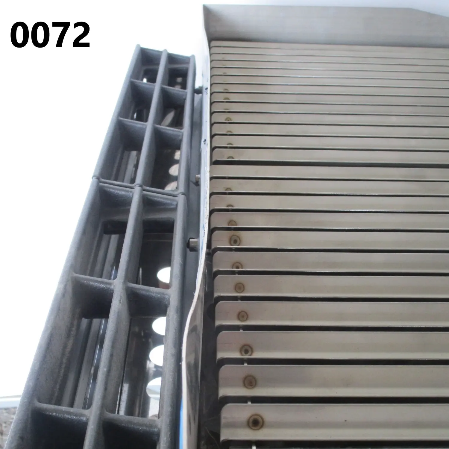 Gas lava-stone grill, cooking zone in stainless steel, meat/fish - DAMAGED