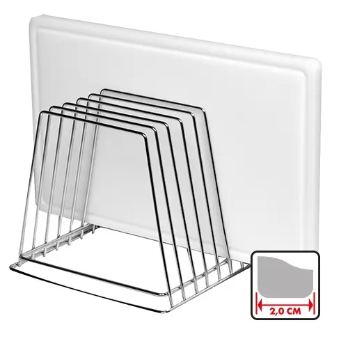 STAND FOR CUTTING BOARDS CHROMED