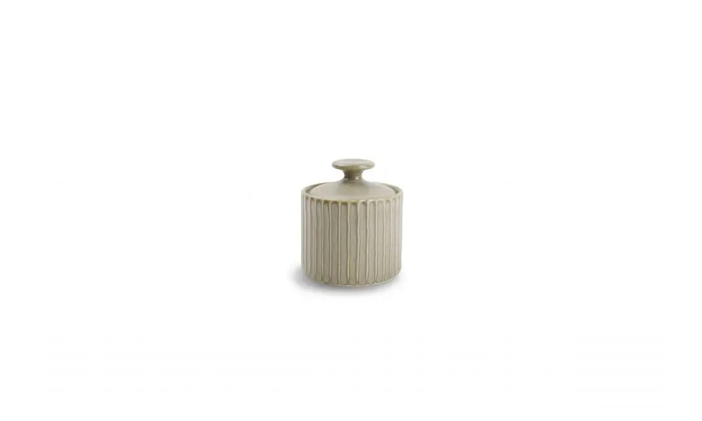 Sugar pot 6,5xH7,5cm sage green Aurora