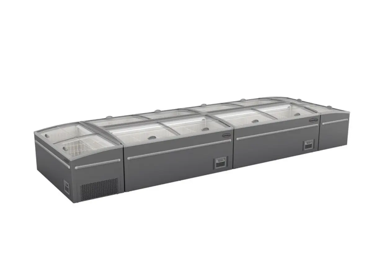 SUPERMARKET CHEST FREEZER GREY 2100 AUTOMATIC DEFROST