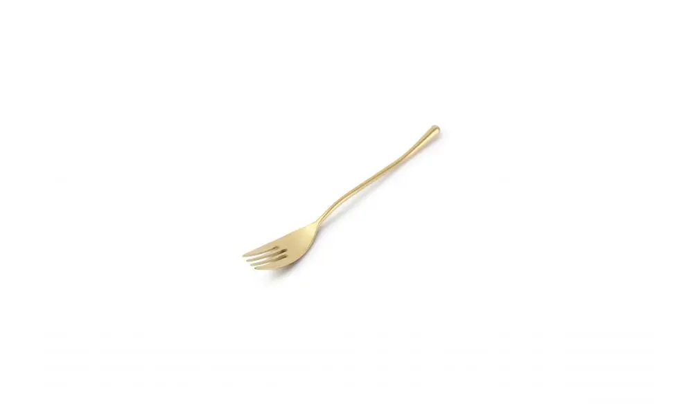 Table fork matte gold Revive - set/6