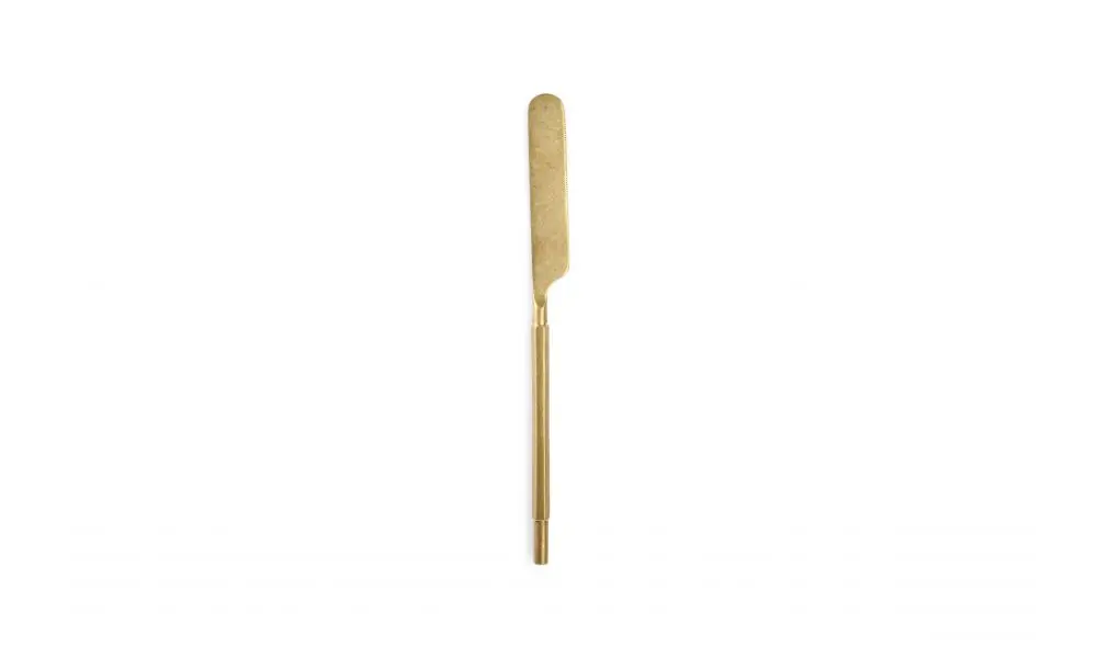 Table knife matte gold Helix - set/6