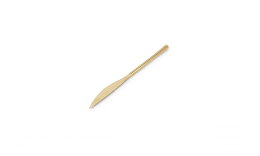 Table knife matte gold Revive - set/6