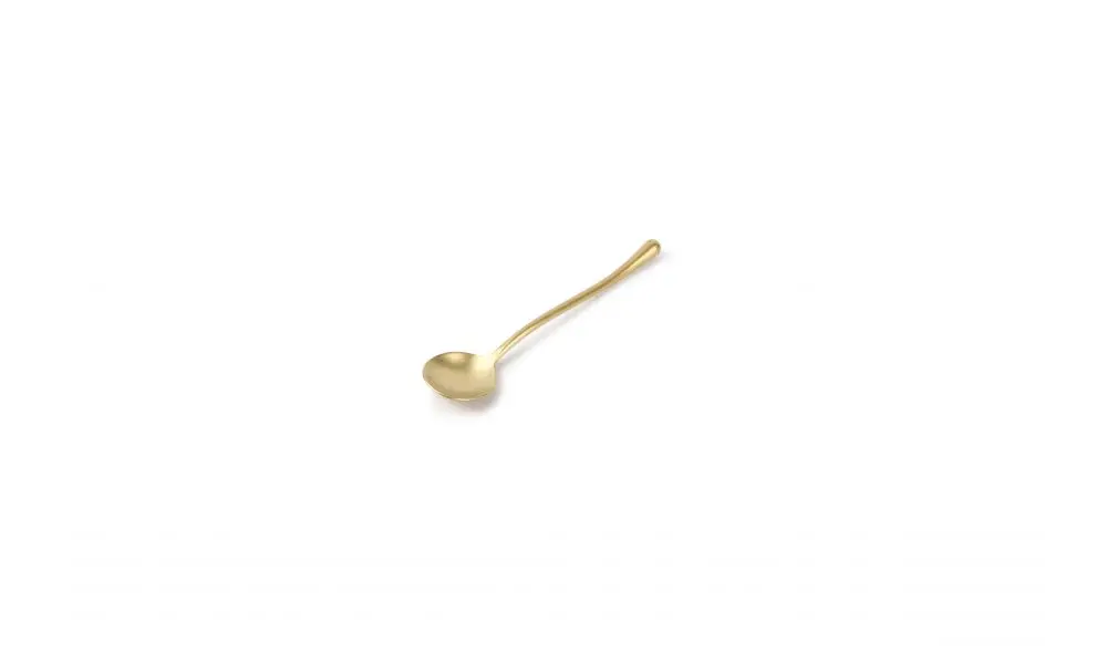 Tea spoon matte gold Revive - set/6