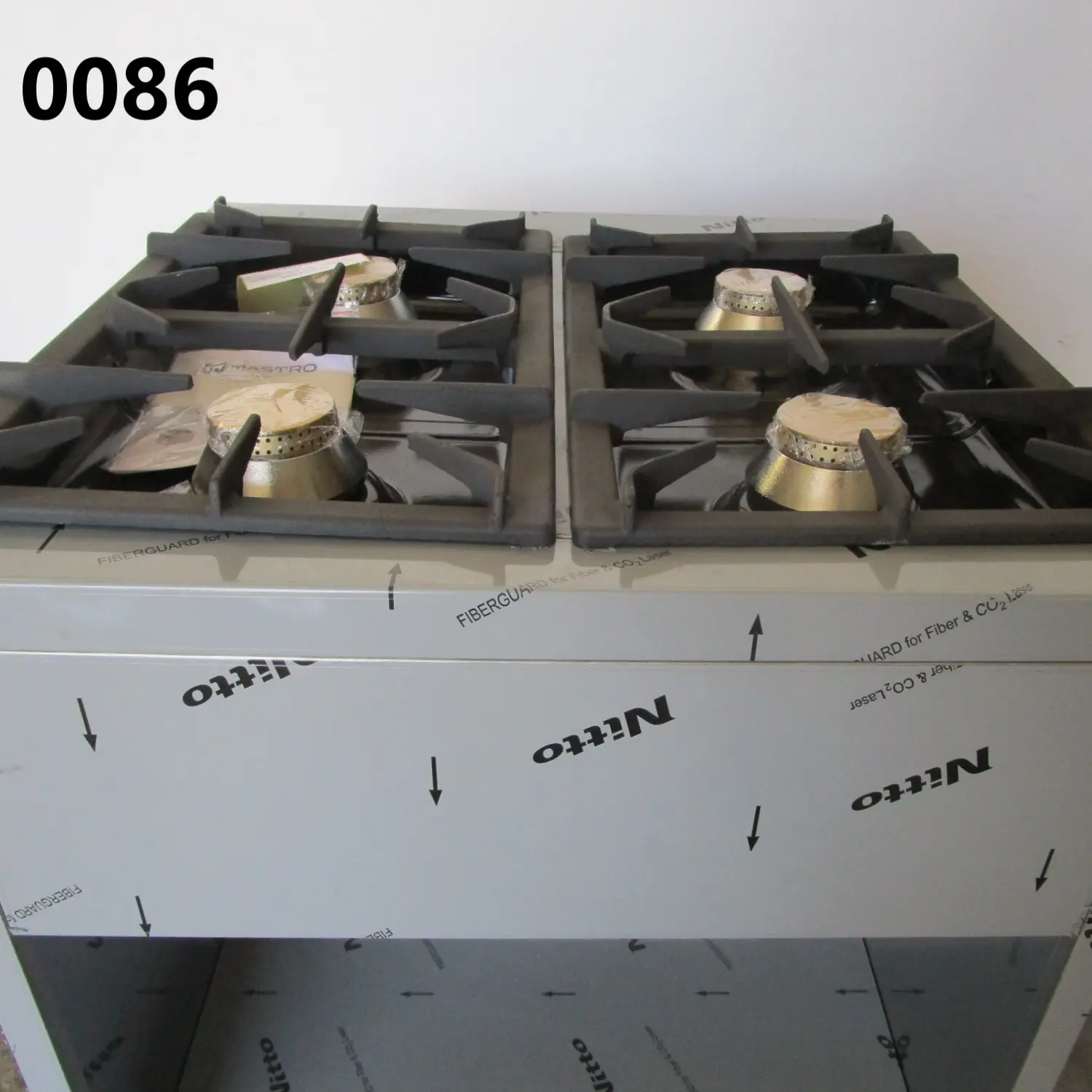 Gas hob on open cabinet with 4 burners (26,0 kW) - DAMAGED