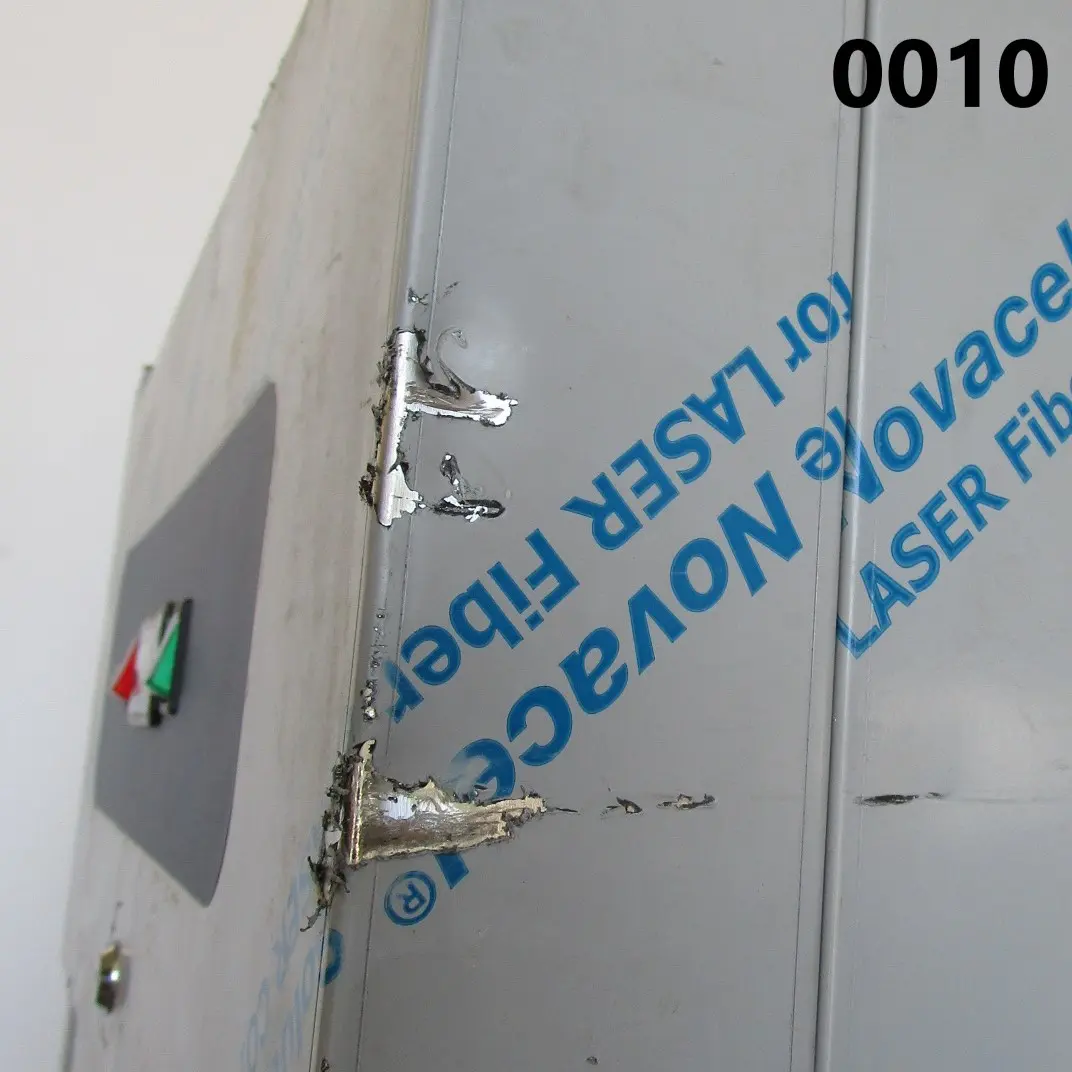 Refrigerator 400 litres made of stainless steel with glass door, 460x485 mm, -2°/+8°C - DAMAGED