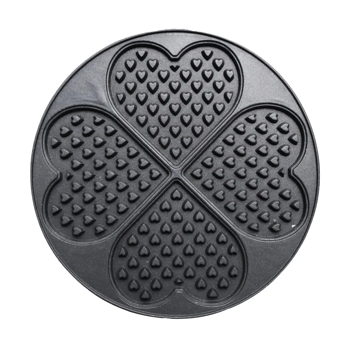 WAFFLE IRON 4PCS HEART SHAPE