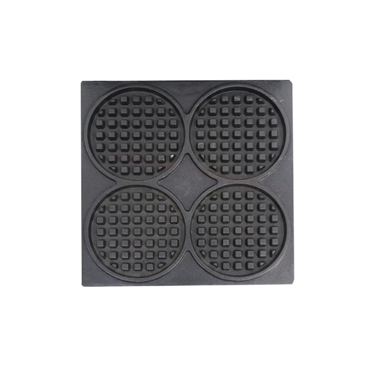 WAFFLE IRON 4PCS ROUND WAFFLES
