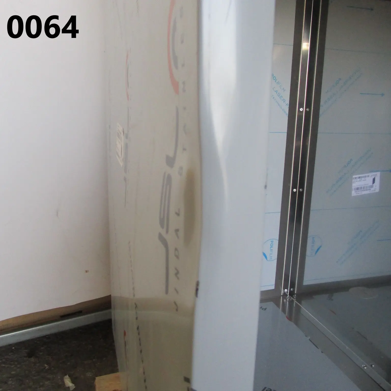 Coffee machine counter 1500x700 mm with drawer, coffee ground drawer, waste bin, 2 machine compartments - DAMAGED