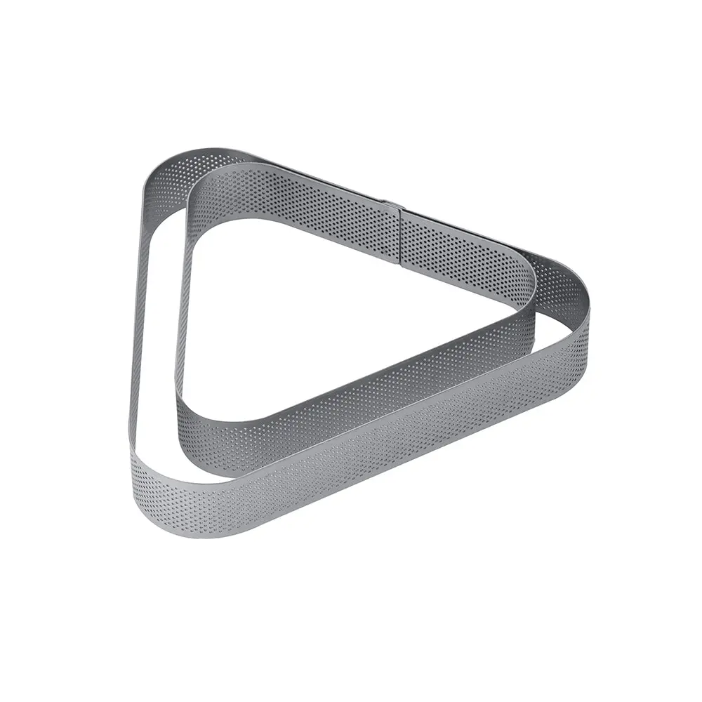 Triangular stainless steel micro-perforated band